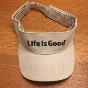 Life Is Good Visor 🧢 Hat - light gray
